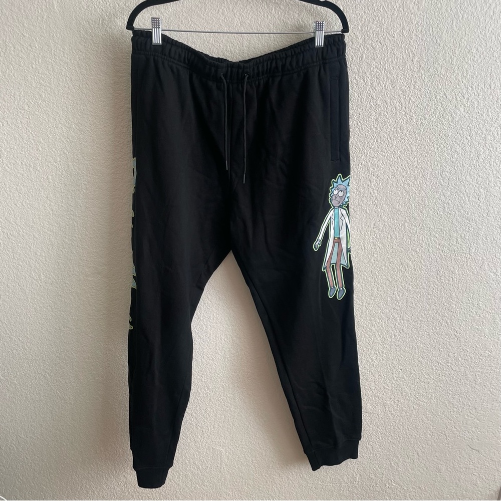 NWT Rick & Morty Sweatpants Graphic Print Joggers Adult Swim